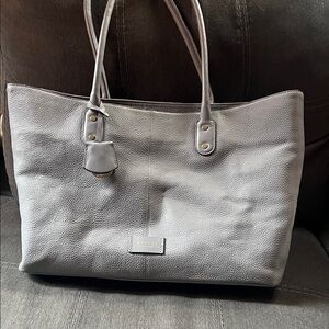 Radley London Gray Leather Tote Bag